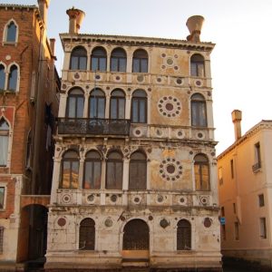 Ca' Dario exterior from the Grand Canal Venice