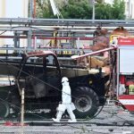 Scenes following the Eni fuel depot explosion at Calenzano