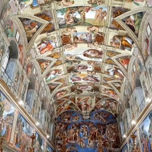 Sistine Chapel interior. Wikipedia
