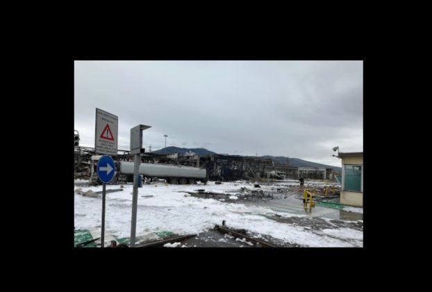 aftermath of Calenzano fuel depot explosion. Credit: Vigili del fuoco on X