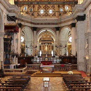 Interior of Santuario di Santa Maria presso San Celso. Designed by Galeazzo Alessi