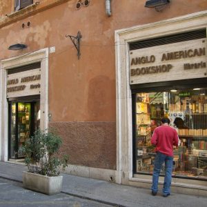 Anglo American Bookshop - from 9 years ago - in Rome before it had to move.