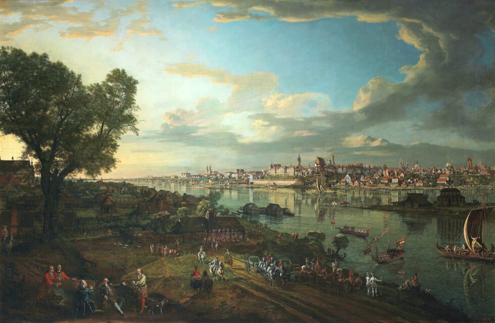 View of Warsaw from Praga by Bellotto