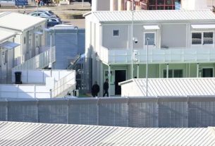 Italy-albania migrant centres from which 49 asylum seekers were returned last night