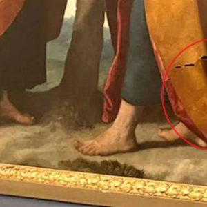 Damaged Moretto painting