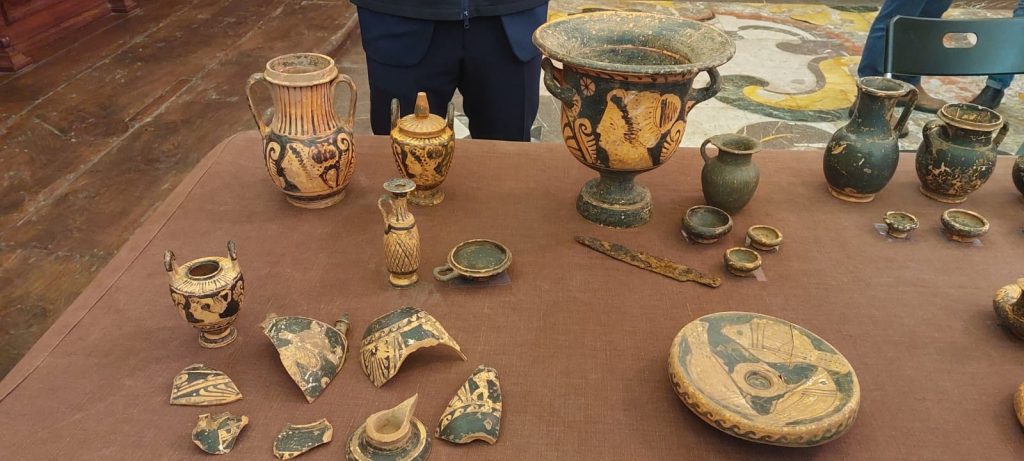 Ceramics uncovered at Padula