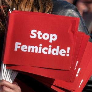 Stop femicides/ gender violence. Image credit: Shutterstock