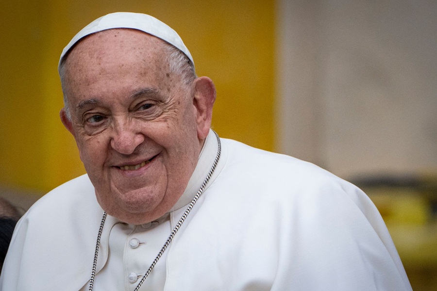 Pope Francis who is celebrating his 12th anniversary as Pope in hospital. Credit: Photo by Stefano Costantino/SOPA Images/LightRocket via Getty Images)