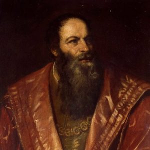 Pietro Aretino painted by Titian. Pitti Palace, Florence