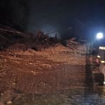 Landlside caused by bad weather in del Vco. High risk weather arnings are in place. Image credit: Vigili del Fuoco