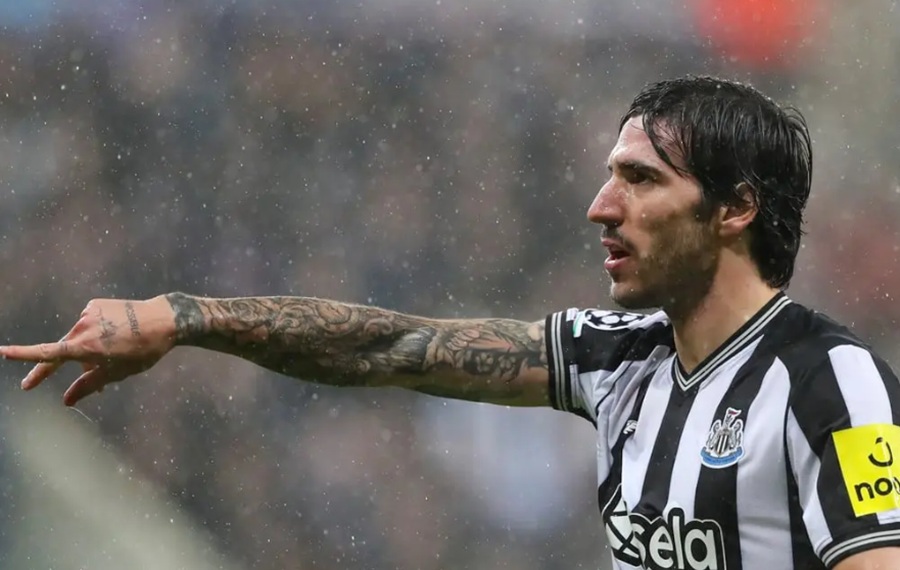 Sandro Tonali, one of 20 sportspeople, under investigation in an illegal sports betting probe. Image credit: AP