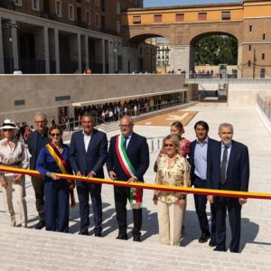 Piazza Augusto Imperatore ribbon cutting