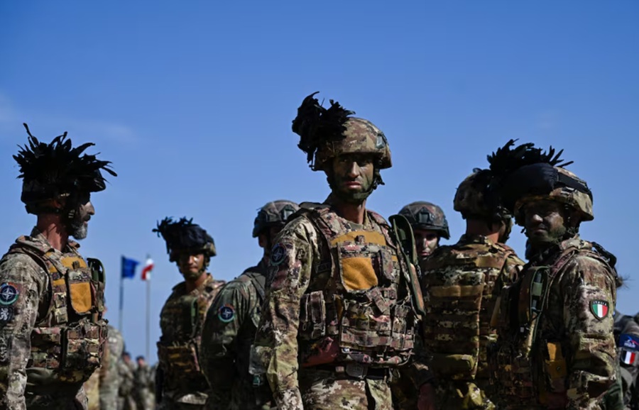 Italy defence spend increase to take 10 years. Image credit: (Nikolay Doychinov/AFP via Getty Images)