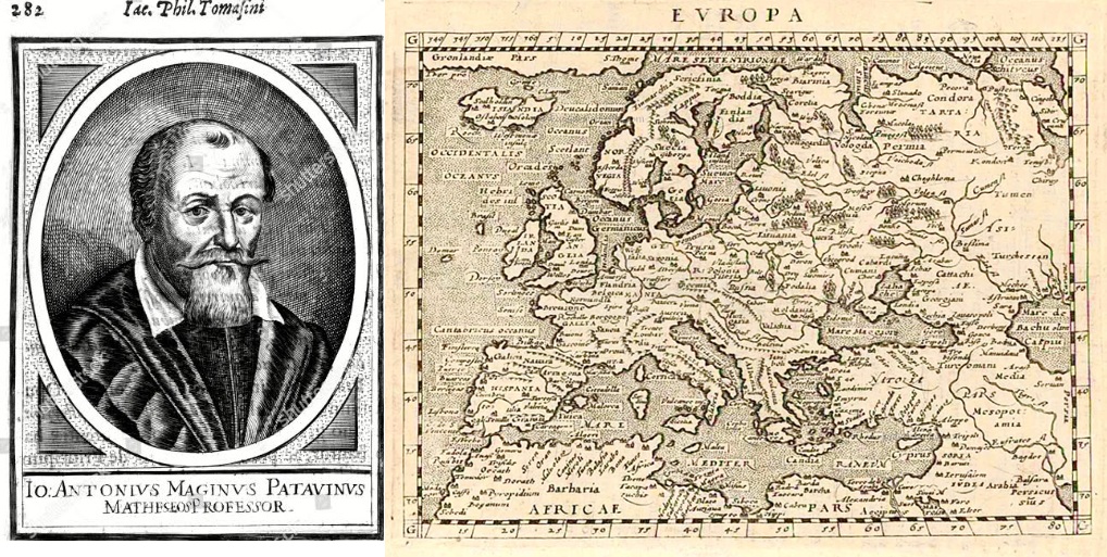 Giovanni Antonio Magini and his map of Europe