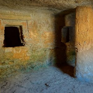 Domus de Janas, Necropolis of Anghelu Ruju By Christian Pinatel de Salvator - Own work, CC BY-SA 4.0, https://commons.wikimedia.org/w/index.php?curid=62817243