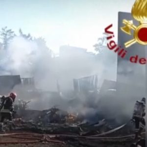 Explosion at petrol station in Rome injures 45. Image credit: vigili del fuoco on X