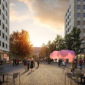 urban planning scandal in Milan includes the Olympic Village, shown © SOM | Pixelflakes