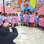 Trad school apron in Italy