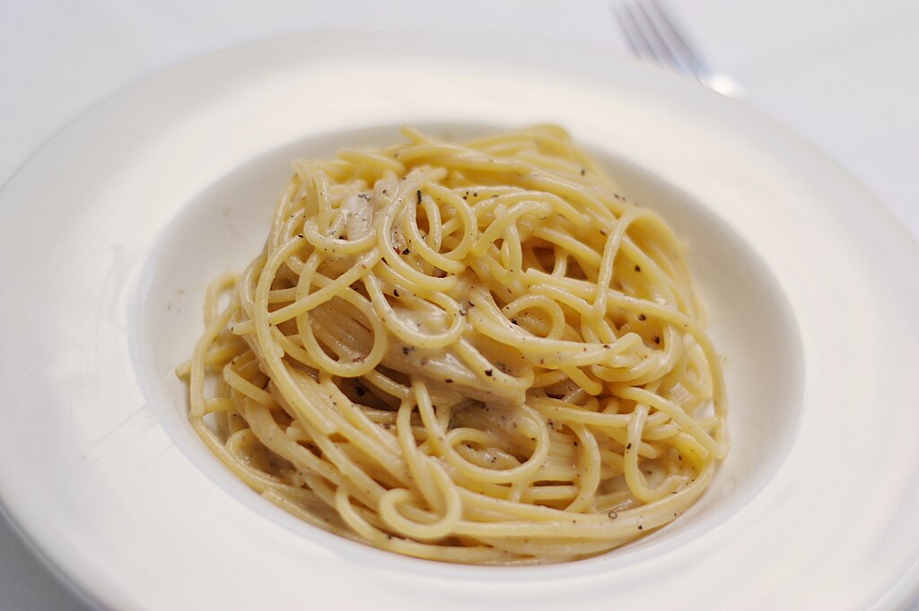 Ig Nobel winners on theory of cacio e pepe pasta sauce. https://www.google.com/imgres?q=cacio%20e%20pepe&imgurl=https%3A%2F%2Fupload.wikimedia.org%2Fwikipedia%2Fcommons%2F0%2F0d%2FSpaghetti_cacio_e_pepe_%2528creamy_as_it_should_be%2529.jpg&imgrefurl=https%3A%2F%2Fcommons.wikimedia.org%2Fwiki%2FFile%3ASpaghetti_cacio_e_pepe_(creamy_as_it_should_be).jpg&docid=lk73sBZ4j7D5NM&tbnid=QnFympEkiTcp-M&vet=12ahUKEwjUyovn2uSPAxVnRaQEHR-KNOoQM3oECBgQAA..i&w=3008&h=2000&hcb=2&ved=2ahUKEwjUyovn2uSPAxVnRaQEHR-KNOoQM3oECBgQAA