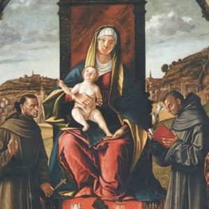 detail of carpaccio altarpiece