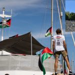 Flotilla expels journalist Francesca Del Vecchio before leaving Italy for breaking rules.