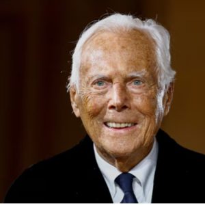 Giorgio Armani - fashion director has died aged 91. Image credit: REUTERS