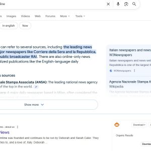 Italian newspapers lodge complaint over Google’s AI Overviews AI Overviews - ItalY news Online example
