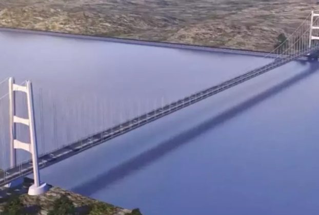 artist impression of messina Strait bridge project. Image credit: Webuild Messina bridge decree rewritten by government