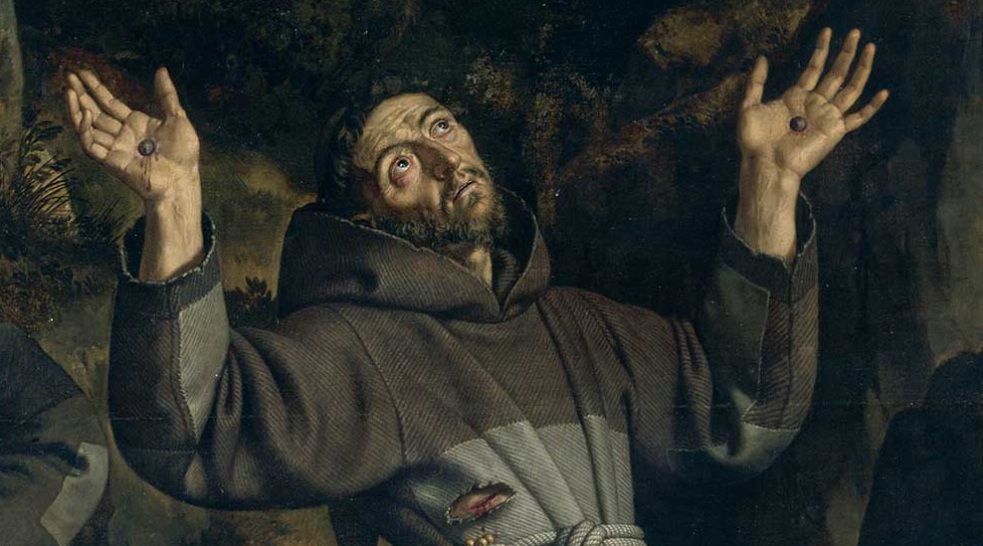 Frans Pourbus the Younger, 1569 – 1622. Saint Francis Receiving the Stigmata, 1620 (detail). Oil on canvas, 227 x 162 cm. Musée du Louvre, Paris. © RMN-Grand Palais (musée du Louvre) / Gérard Blot.