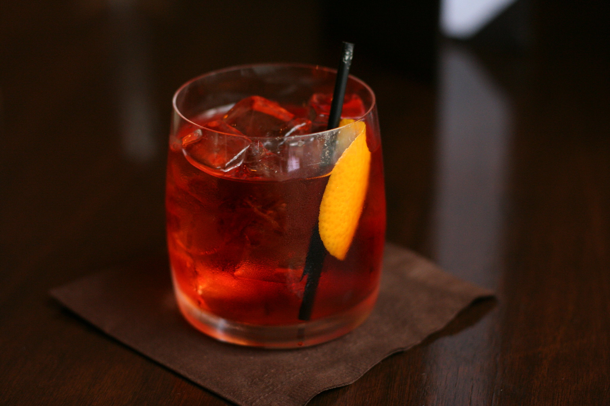 Negroni made with Campari. Image credit: Geoff Peters's photo, licensed as CC BY 2.0