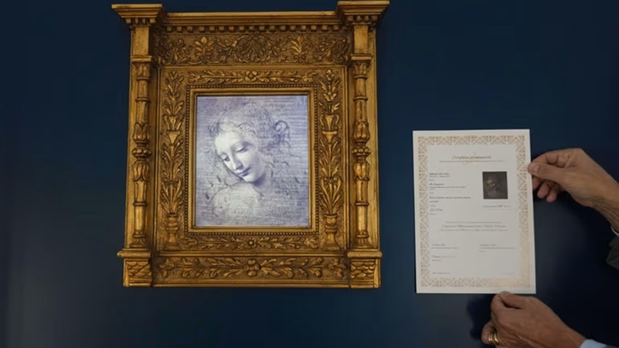 Digitalised masterpieces - da Voinci with certificate Credit: AP/Antonio Calanni