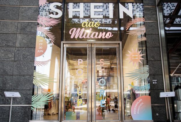 Shein pop-up store in Milan