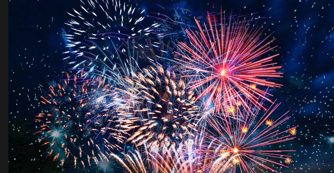 Fireworks ban in Florence for New Years Eve. Image shows a firework display