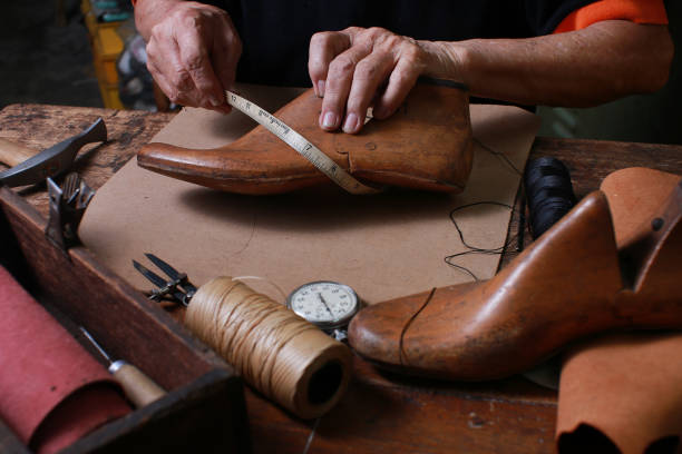 Tod's shoemakers investigated for exploitation. Image shows shoe stays and leather in a shoe factory. Image credit: istock