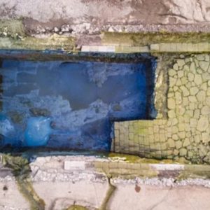 Ancient Roman pool discovered under scrapyard. Photo credit: ITALIAN MINISTRY OF CULTURE