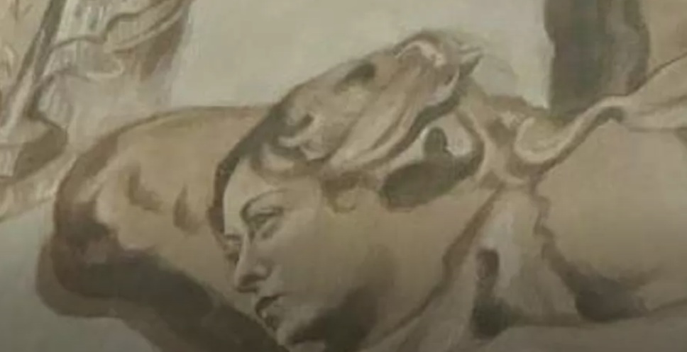 Is it Meloni in the restored fresco?