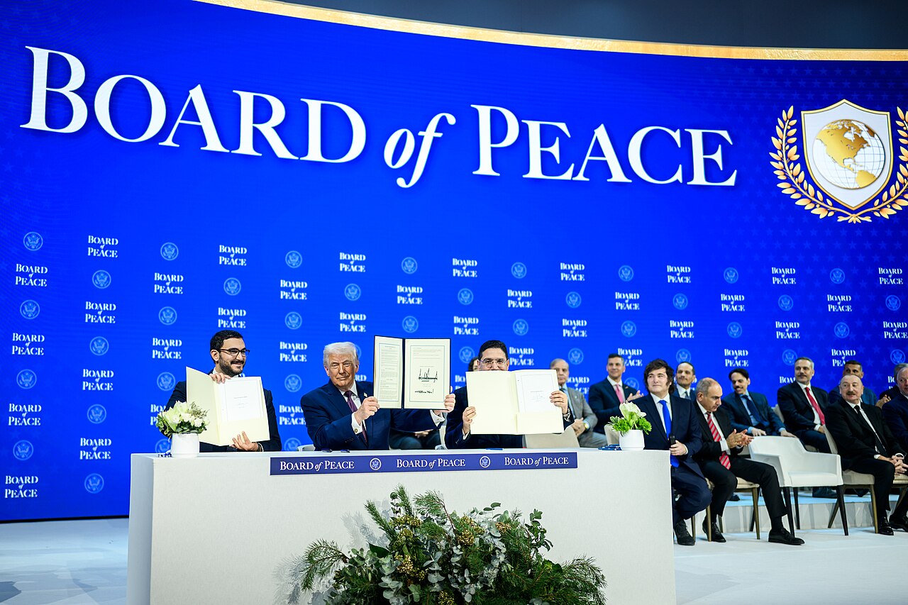 Trump's peace board for Gaza Image credit: By The White House - https://www.flickr.com/photos/202101414@N05/55057011768/, Public Domain, https://commons.wikimedia.org/w/index.php?curid=182291639
