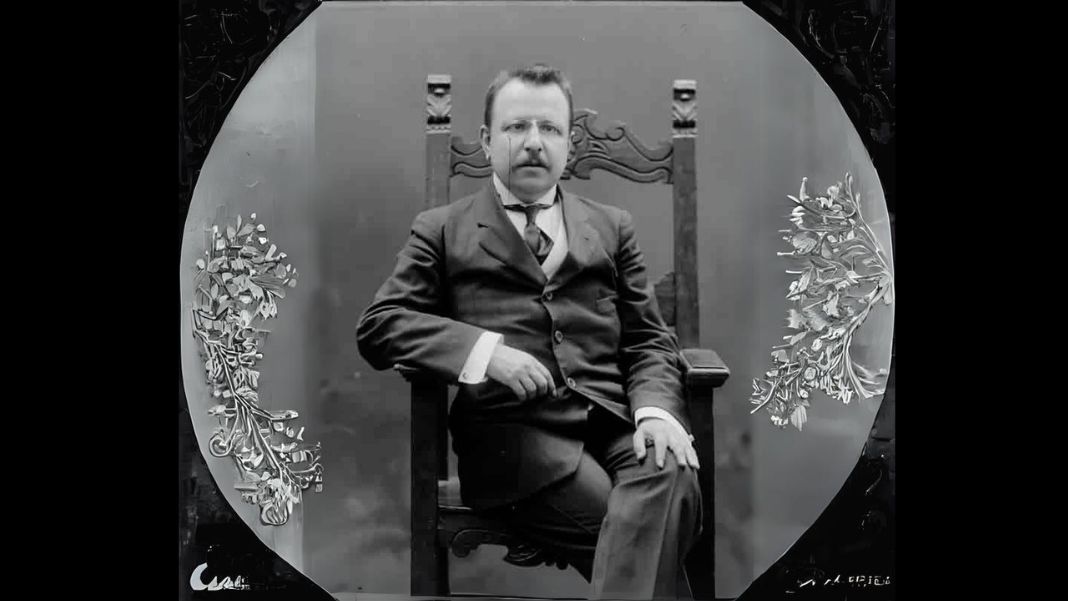 Benedetto Croce. Diseño a partir de imagen de dominio público (licencia 1.0) extraída de Store Norske Leksikon.