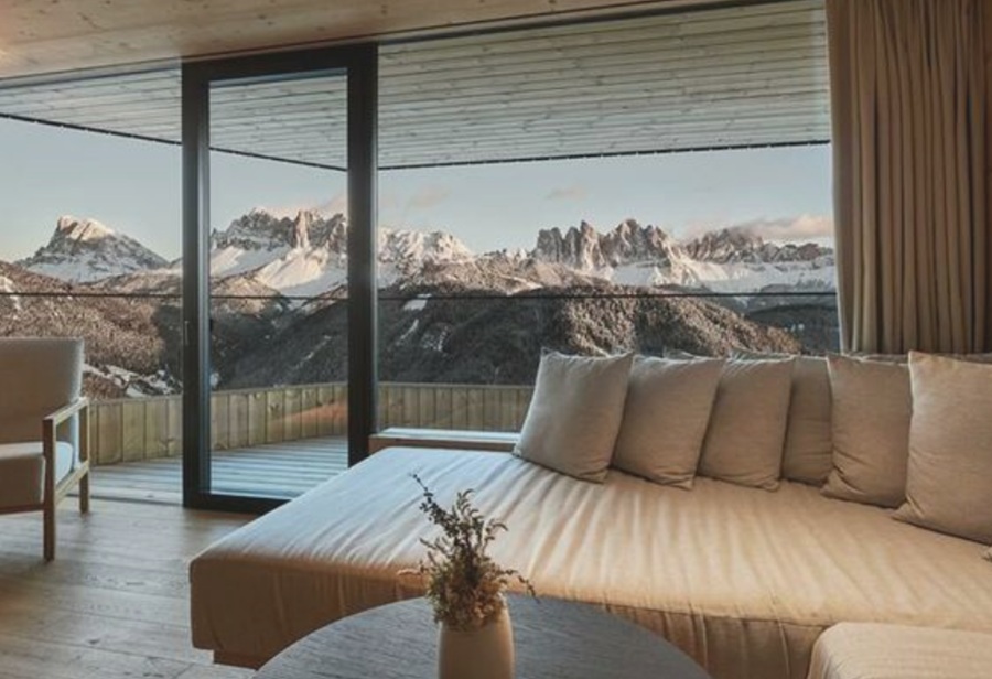 Incredible views of the Dolomites from Forestis