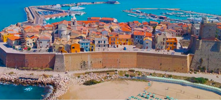 Termoli Old Town with port in the background