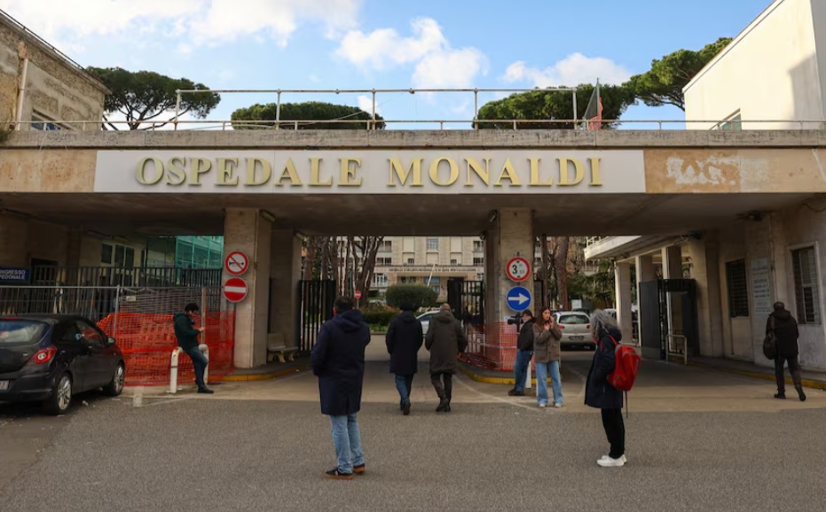 Ospedale Monaldi where boy died after damaged donor heart transplant. Image credit: Reuters