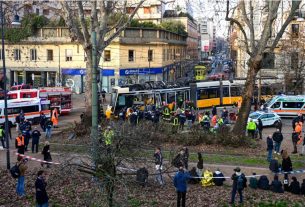 Fatal Milan tram derailment. Image credit: Piero Cruciatti / AFP - Getty Images