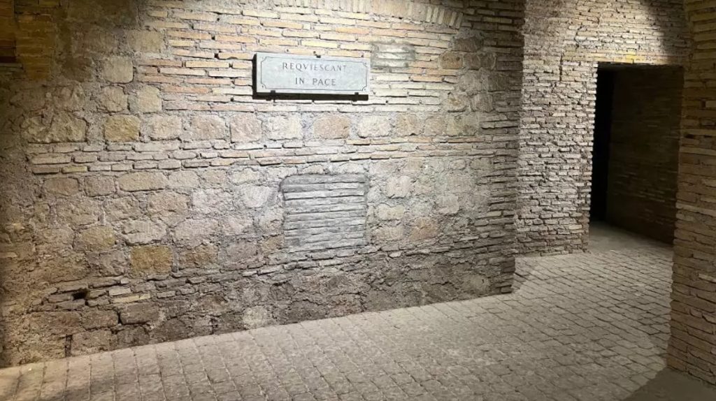 Roman road at the Venerable English College