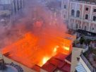 Fire at Naple's Sannazaro Theatre. Image credit: social media