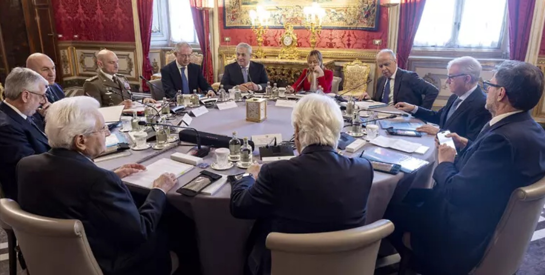 grave concern over middle east. Image credit: quirinale