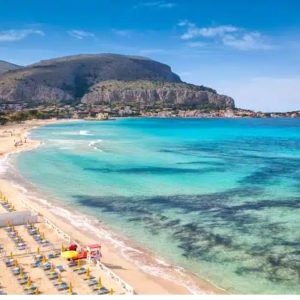Mondello beach