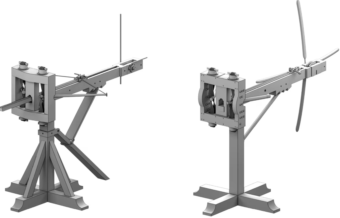 3D reconstruction of the ancient 'machine gun', the polybolos. Image credit: C. Formicola