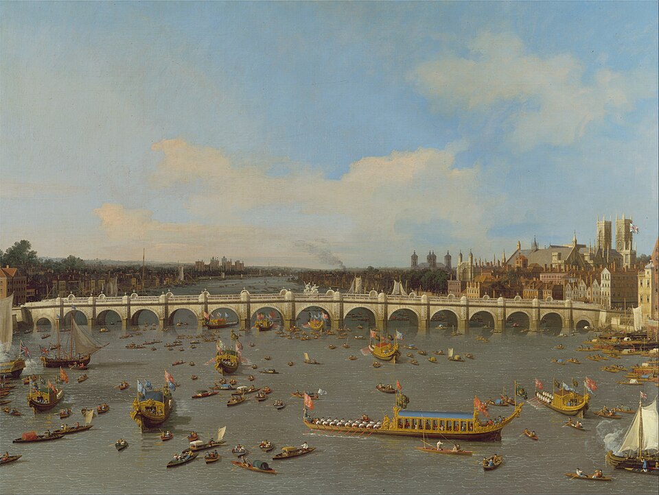 Westminster Bridge Por Canaletto - Google Arts & Culture — twH5GpSm6omCqw, Dominio público, https://commons.wikimedia.org/w/index.php?curid=22153513