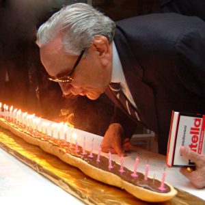 Michele Ferrero celebrating 40 years of Nutella