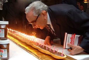 Michele Ferrero celebrating 40 years of Nutella